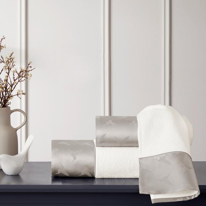 Комплект рушників Tivolyo Home колекція Colibri (Сірий)